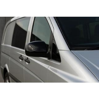 Coperture Specchietti Nere (2004-2010, Acciaio Inox) Mercedes Vito W639 2004-2014 foto 1