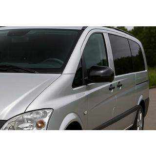 Coperture Specchietti Nere (2010-2014, Acciaio Inox) Mercedes Vito W639 2004-2014 foto 1