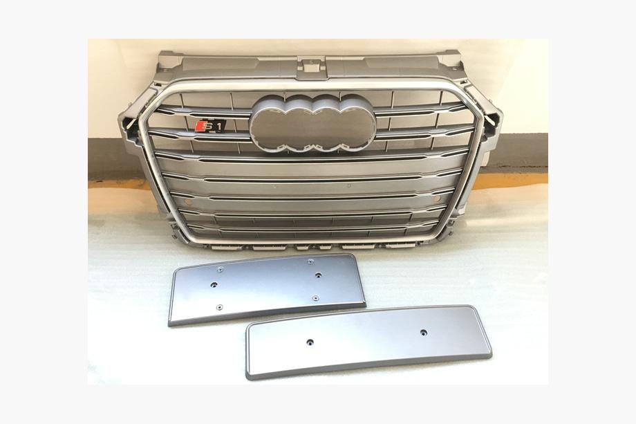 Audi A1 2010-2018 Griglia anteriore S-Style (2014-2018, grigia con cromo) Image
