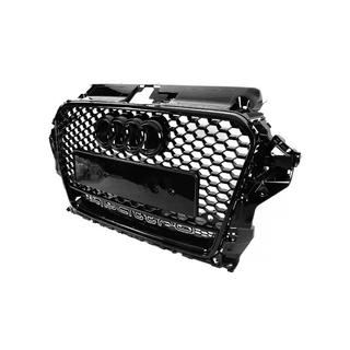 Griglia Anteriore RS-Style con Scritta Quattro (2012-2016, nera) Audi A3 2012-2020 foto 2