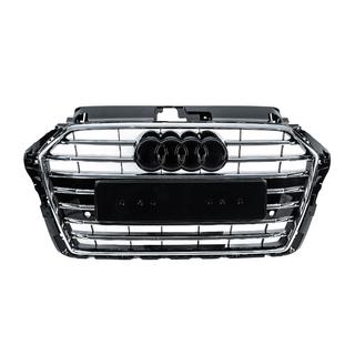 Griglia Anteriore S-Style (2016-2020, Nera con Cromo) Audi A3 2012-2020 foto 1