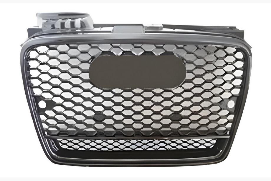 Audi A4 B7 2004-2008 Griglia anteriore RS-Style V-2 (nera con cromo) Foto 1