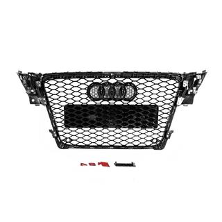 Griglia Anteriore RS-Style V-2 (2007-2011, nera con cromo) Audi A4 B8 2007-2015 foto 4