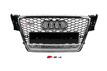 Audi A4 B8 2007-2015 Griglia anteriore con scritta Quattro RS-style (2007-2011, nera) foto 1