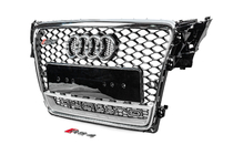 Audi A4 B8 2007-2015 Griglia anteriore con scritta Quattro RS-style (2007-2011, nera) foto 2