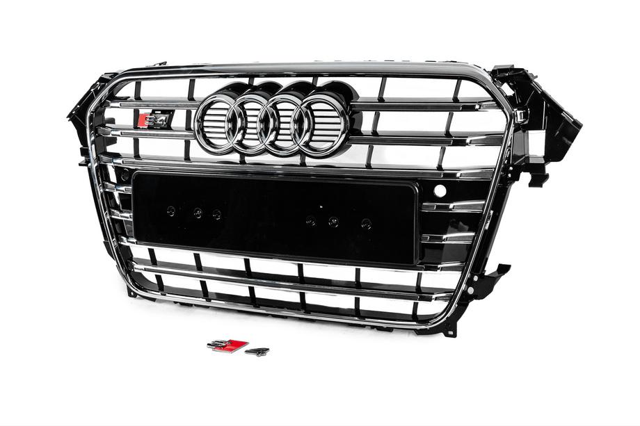 Audi A4 B8 2007-2015 Griglia anteriore S-Style (2012-2015, nera con cromo) Foto 2