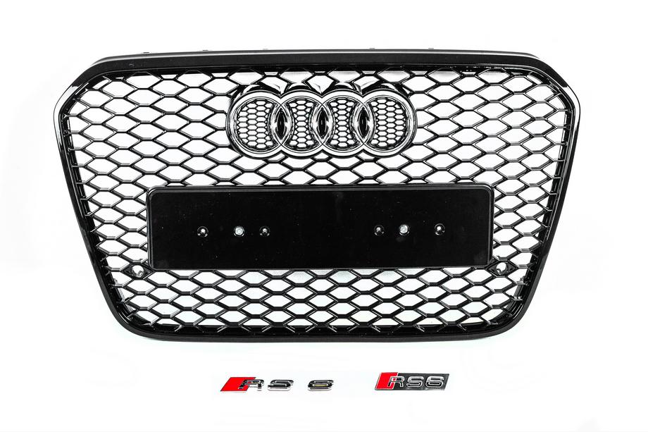 Audi A6 C7 2011-2017 Griglia anteriore nera RS-style (2011-2014) Image
