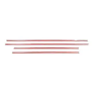 Cornici finestrini acciaio inox (4 pz) foto 4