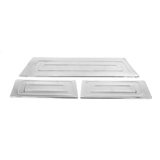 Coperture battitacco interni (3 pz, acciaio inox) foto 1
