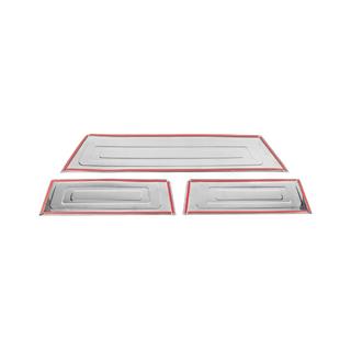 Coperture battitacco interni (3 pz, acciaio inox) foto 3