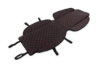 Copri sedile ECO (1 pz, Nero con cuciture rosse) foto 3