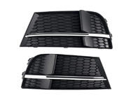 Audi A3 2012-2020 Griglie fendinebbia S-Style V-2 (2016-2020, 2 pz, Nero) foto 1