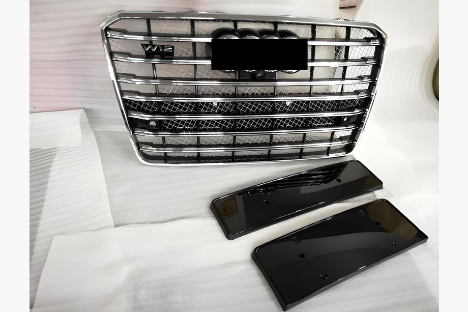 Audi A8 2010-2018 Griglia anteriore (2014-2018, nera con cromo) Image