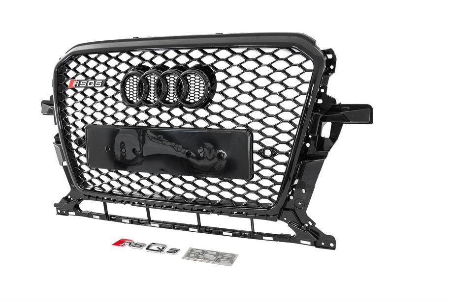 Audi Q5 2008-2017 Griglia anteriore RSQ-Style con scritta Quattro (2012-2017, nera) Foto 2