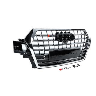 Griglia anteriore SQ-Style V-2 (2015-2019, nera con cromature) Audi Q7 2015–2026 foto 3