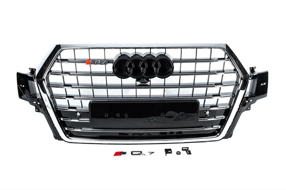 Audi Q7 2015–2026 Griglia anteriore SQ7-Style (2015-2019, nera con cromature) Image