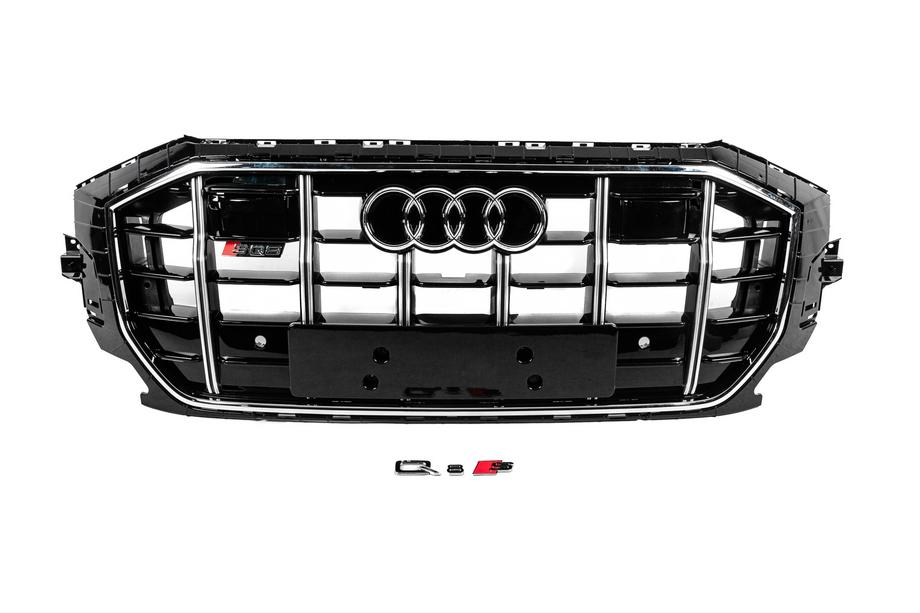 Audi Q8 2018- Griglia Anteriore SQ-Style (2018-2023, nera con cromo) Foto 1