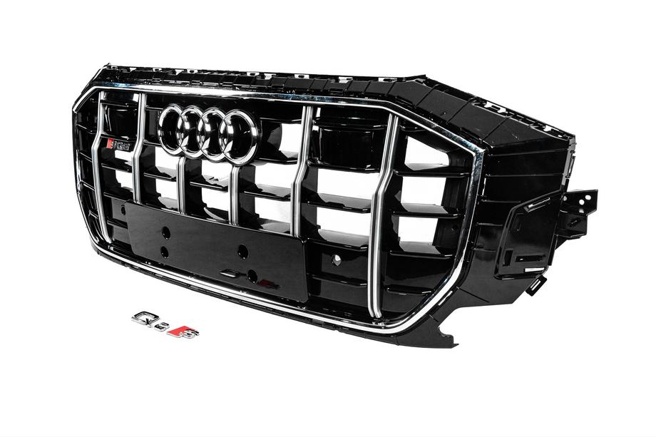 Audi Q8 2018- Griglia Anteriore SQ-Style (2018-2023, nera con cromo) Foto 2