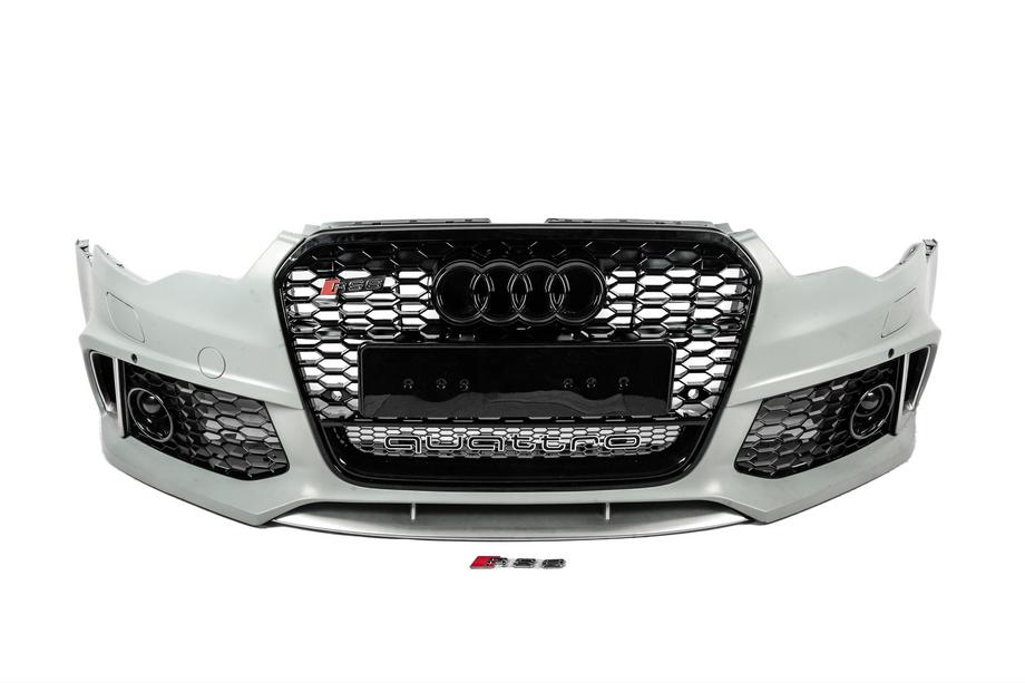 Audi A6 C7 2011-2017 Paraurti anteriore con griglia nera RS6-Style (2011-2014) Image