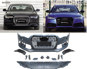 Audi A6 C7 2011-2017 Paraurti anteriore con griglia nera RS6-Style (2014–2017) foto 2