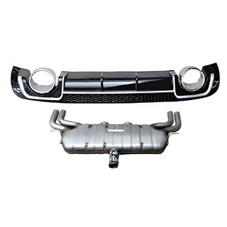 Diffusore posteriore con terminali di scarico V-2 (per S/S-Line, 2012-2020) Audi A3 2012-2020