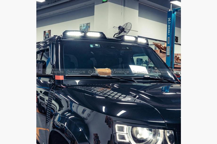 Land Rover Defender 2019- Visiera parabrezza con 4 LED Foto 10
