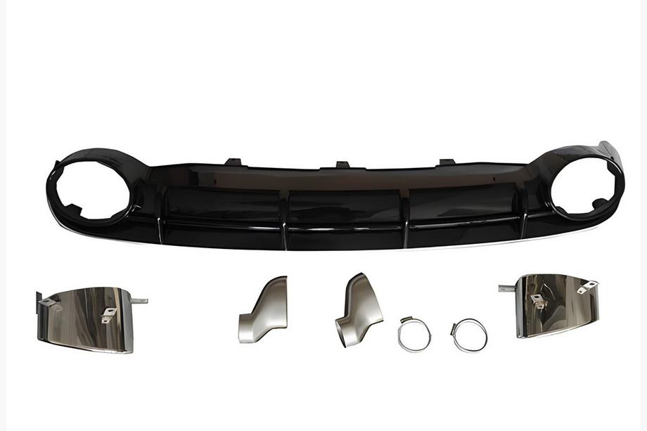 Audi A6 C7 2011-2017 Diffusore Posteriore con Terminali di Scarico RS-Style V-1 (2011-2014) Image