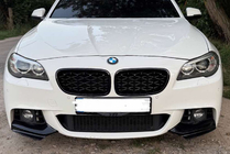 BMW 5 Series F10/F11 2010–2016 Calandra a Doppio Rene Diamond Black (Nero Lucido) foto 2