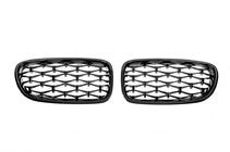 BMW 5 Series F10/F11 2010–2016 Calandra a Doppio Rene Diamond Black (Nero Lucido) foto 4