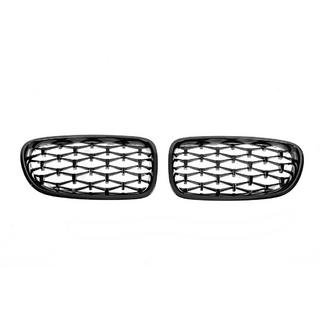 Calandra a Doppio Rene Diamond Black (Nero Lucido) BMW 5 Series F10/F11 2010–2016 foto 4