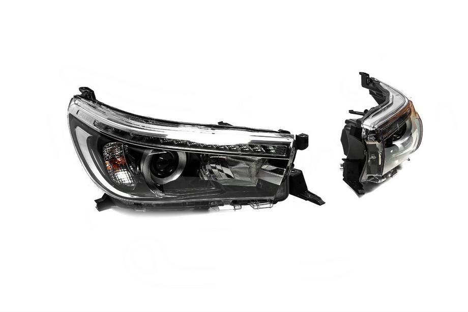 Toyota Hilux 2015- Fari anteriori OEM V2 2015-2019 (per lampada Xenon o LED, set di 2) Foto 5