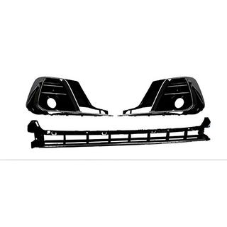 Griglie fendinebbia con griglia inferiore paraurti S-Style Horch (2022+, 2+1 pz, Nero)