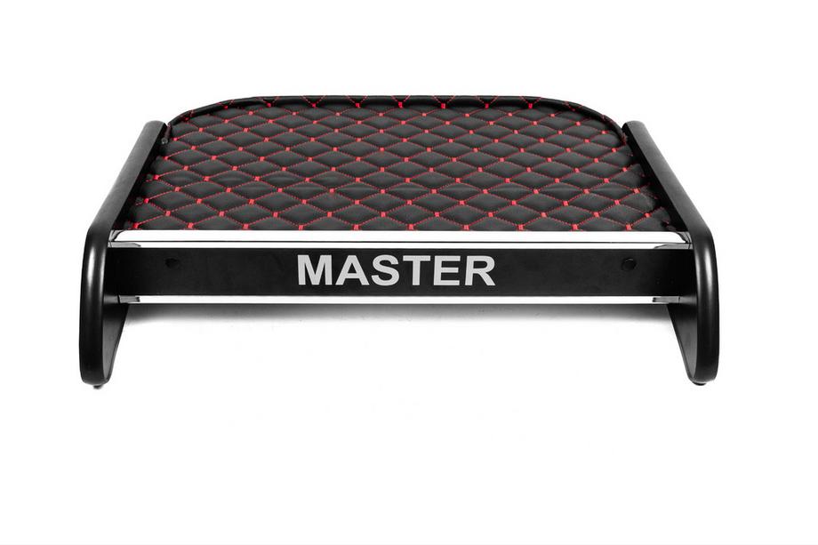 Renault Master 2011-2023 Mensola per cruscotto (Nera con cuciture rosse) Image