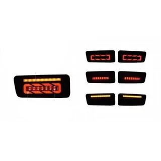 Fanali posteriori LED Smoke Black (1999-2005, 2 pz) Nissan Patrol Y61 1997-2011
