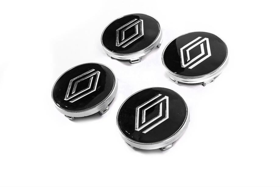 Renault Copri mozzo ruota neri con anello (59mm a 55mm, 4 pz) Foto 2