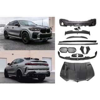 Kit carrozzeria con cofano Carbon V2 (2018-2022) BMW X6 G06 2019–2027 foto 1