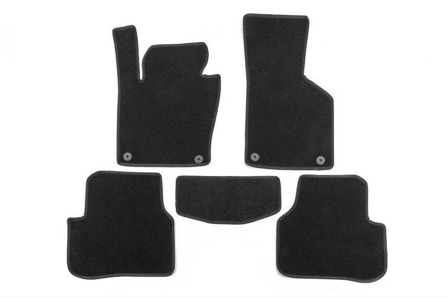 Volkswagen Passat B6 2006-2012 Tappetini tessili Classic (neri) Image