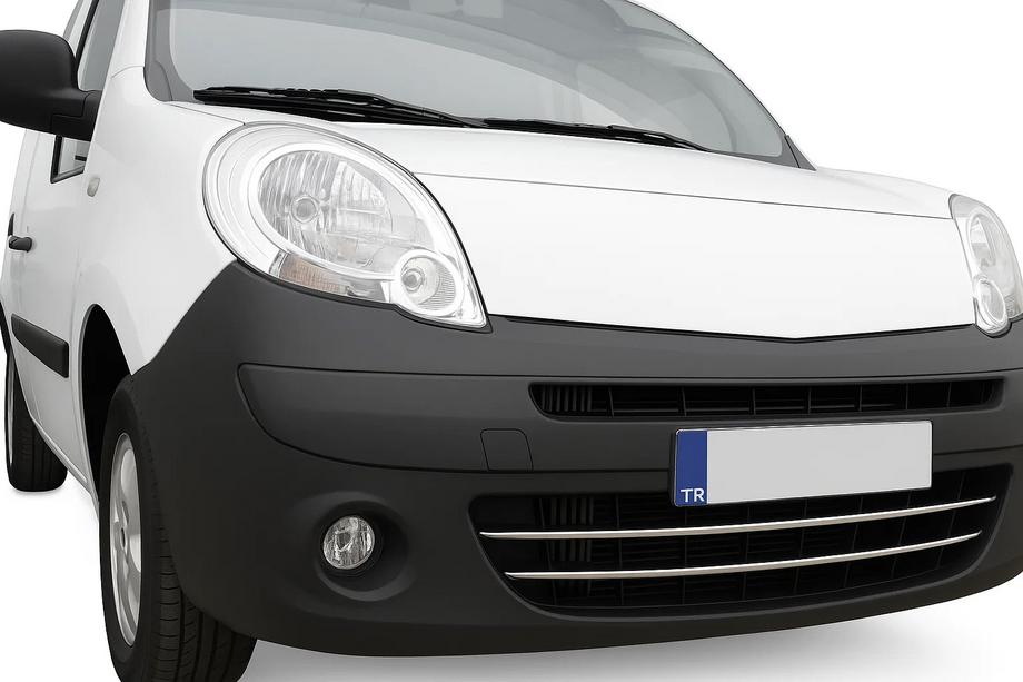 Renault Kangoo 2008–2020 Coperture paraurti anteriore in acciaio inox (2 pz) Foto 1