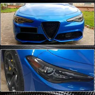 Palpebre Fari (Carbonio Secco) Alfa Romeo Giulia 2016-2022 foto 4