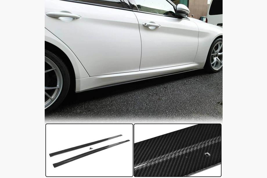 Alfa Romeo Giulia 2016-2022 Minigonne Laterali V2 (per Base/Sport, Carbonio) Foto 1