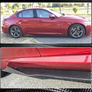 Minigonne Laterali V3 (per Base/Sport, Carbonio) Alfa Romeo Giulia 2016-2022 foto 4