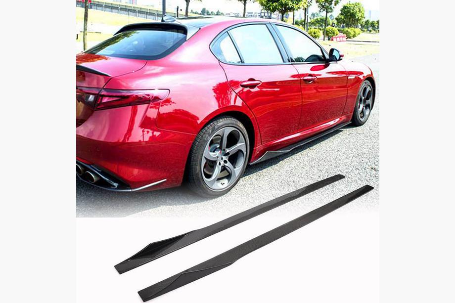 Alfa Romeo Giulia 2016-2022 Minigonne Laterali V3 (per Base/Sport, Carbonio) Image