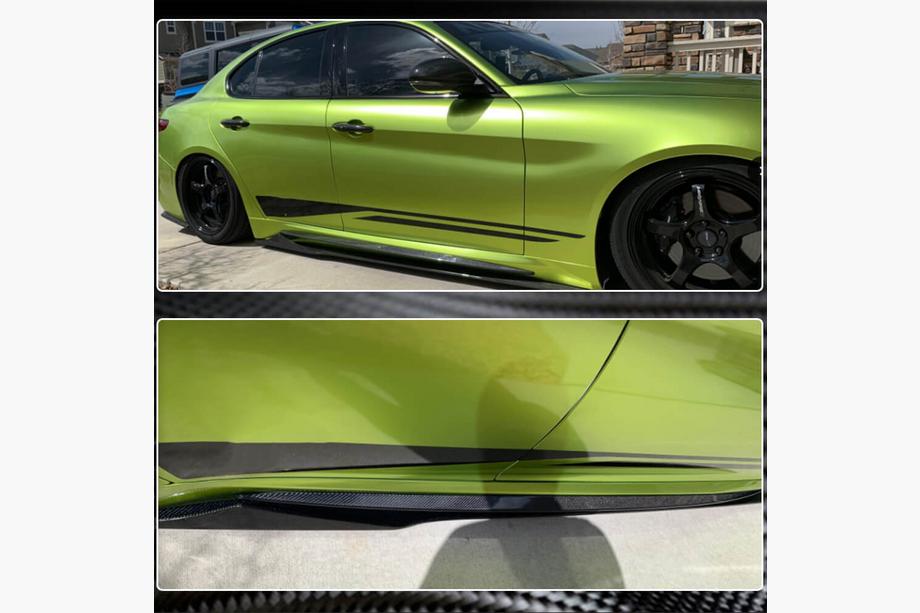 Alfa Romeo Giulia 2016-2022 Minigonne Laterali (per Base/Sport, Plastica) Foto 5