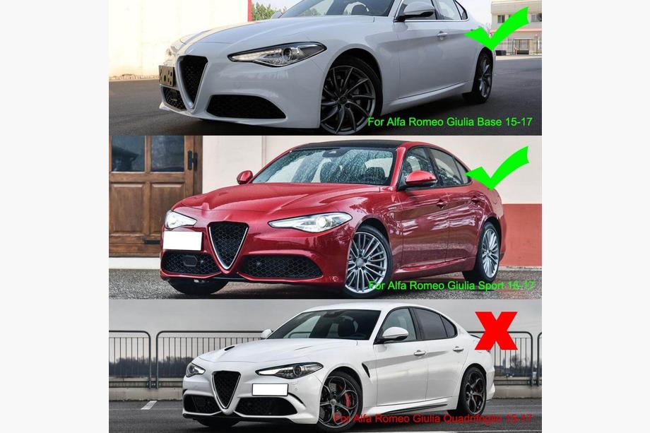 Alfa Romeo Giulia 2016-2022 Minigonne Laterali (per Base/Sport, Plastica) Foto 7