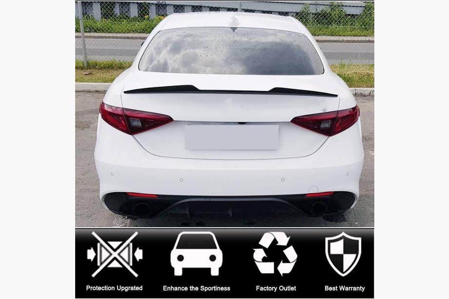 Alfa Romeo Giulia 2016-2022 Spoiler V2 (vetroresina) Foto 10