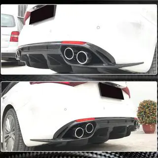 Diffusore paraurti posteriore V1 (per Base, Carbonio) Alfa Romeo Giulia 2016-2022 foto 3