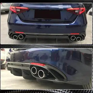 Diffusore paraurti posteriore V1 (per Base, Carbonio) Alfa Romeo Giulia 2016-2022 foto 4