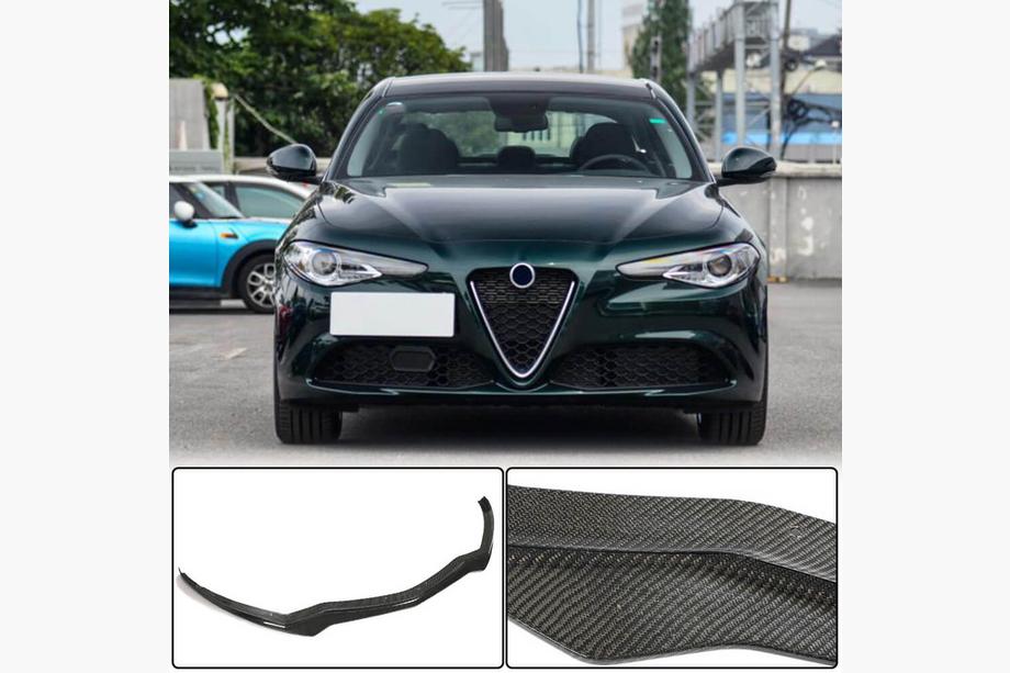 Alfa Romeo Giulia 2016-2022 Lip anteriore paraurti V1 (per Base, Carbonio) Image