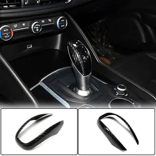 Copertura Pomello Cambio (Dry Carbon) Alfa Romeo Giulia 2016-2022 foto 2