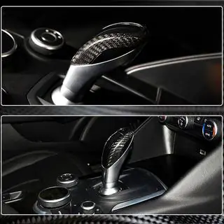 Copertura Pomello Cambio (Dry Carbon) Alfa Romeo Giulia 2016-2022 foto 4